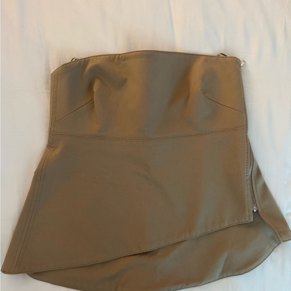 Zara Tan Strapless Top